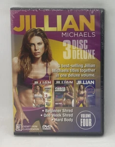 Jillian Michaels - Shred & Hard Body 3 Disc Deluxe Volume 4 - New & Sealed DVD - Picture 1 of 2