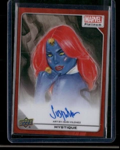 Mystique #29 Artist Auto Orange Rainbow /35 Upper Deck 2023 Marvel Platinum - Picture 1 of 3