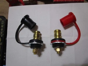 Pair Remote Battery Charging Jumper Post Connector Terminal 3/8" STUD BLOW OUT - Picture 1 of 4