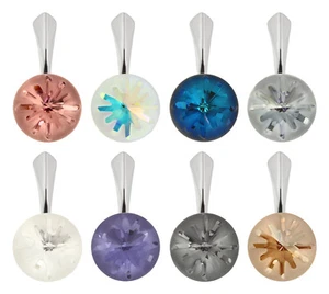 Sterling Silver Pendants made with 1695 10mm Round Primero® Crystals - Picture 1 of 12