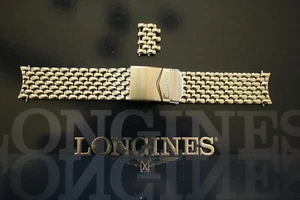 LONGINES 21MM BOR LINK AVIGATION LINDBERGH PILOT WATCH BAND WATCHBAND BRACELET C - Picture 1 of 10