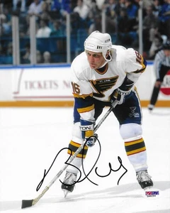 Brett Hull Signed 8x10 Photo Autographed PSA/DNA COA St Louis Blues HOF L55 - Picture 1 of 2
