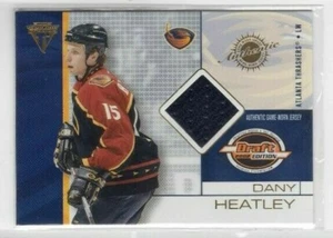 Dany Heatley 02-03 Pacific Titanium Authentic Game-Worn Jersey Atlanta Thrashers - Picture 1 of 1