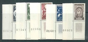 Saarland Michel-Nr. 267-271 - Eckrand mit Bogennummer ** postfrisch - Bild 1 von 1
