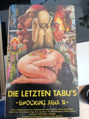 VHS Rarität: DIE LETZTEN TABU´S - SHOCKING ASIA 2 (1985) GEISELGASTEIG HARTBOX - Bild 1 von 2