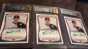 BGS 9 Blake Swihart 2010 TOPPS BASEBALL AUTO 10 AUTOGRAPH Boston Red Sox Catcher - Picture 1 of 4