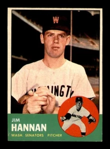 1963 Topps Set Break #121 Jim Hannan VG *OBGcards* - Picture 1 of 2