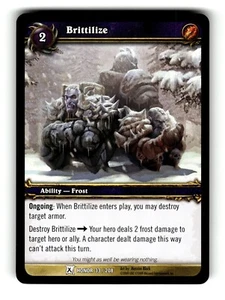 World of Warcraft TCG Fields of Honor Trading Card Brittilize #33 - Picture 1 of 4