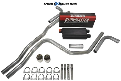 GMC Yukon XL 00-06 2.5" Dual Exhaust Kit Side Flowmaster 50 HD DW Tip - Image 1 of 4
