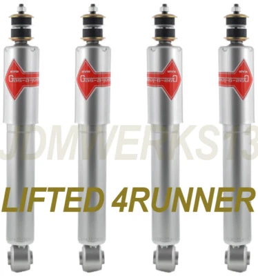 KYB 4 Amortiguadores Monotubo de Alta Resistencia para TOYOTA 4RUNNER 90-95 Elevado de 2-3 pulgadas  Foto 1 de 2