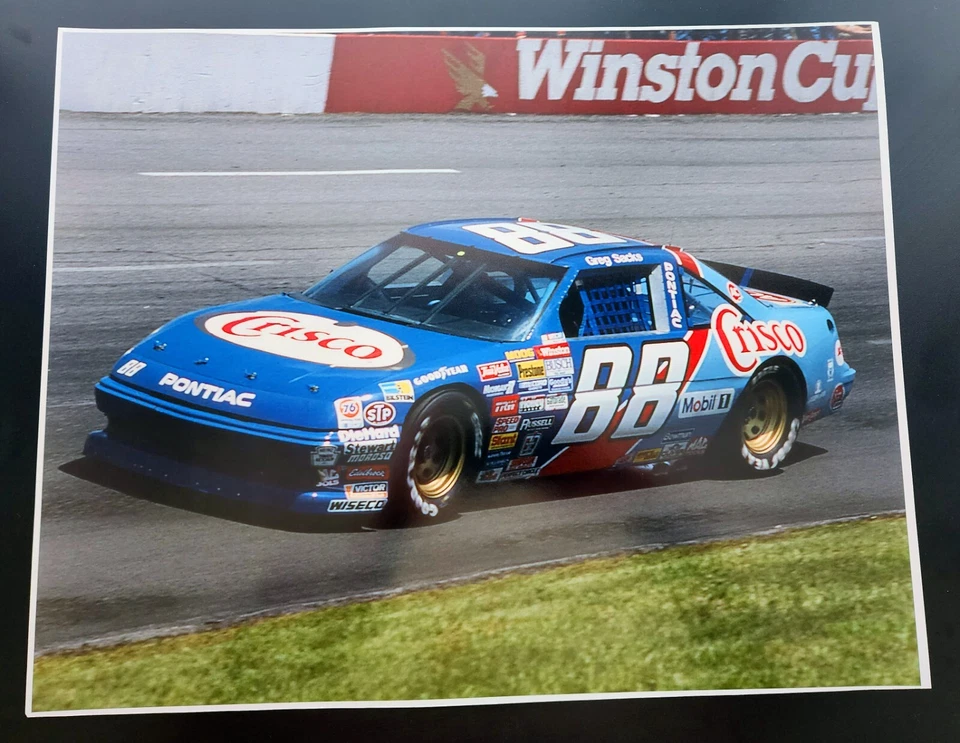 GREG SACKS 1989 #88 CRISCO PONTIAC RACING NORTH WILKESBORO 20X16 GLOSSY POSTER - Image 1 of 1