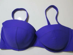 Old Navy Womens Size XL Bikini Top Royal Blue Underwired Lined Adjustable Straps - Picture 1 of 7
