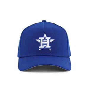 New Era Houston Astros A-Frame 9FORTY Snapback Hat Royal Blue/ White Men's Cap - Picture 1 of 8