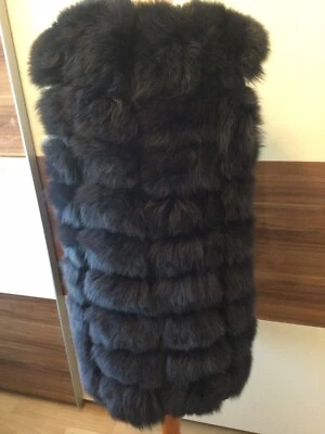 Echt Pelzweste Blaufuchs Silberfuchs Rotfuchs Fox Fur Gr. S Neu Blogger - Bild 1 von 4