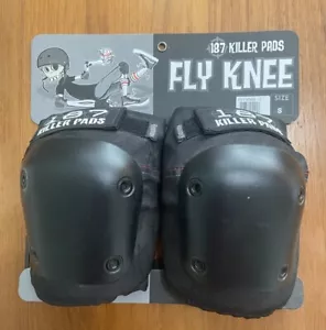 187 Killer Pads Fly Knie Größe Small Skateboarding Rollerblading BMX schwarz Neu mit Etikett - Bild 1 von 3
