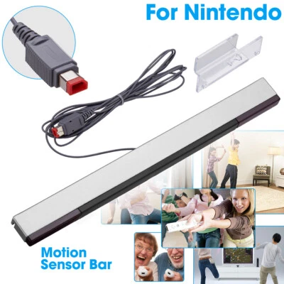 Wired Remote Motion Sensor Bar IR Infrared Ray Inductor for Nintendo Wii U/ Wii - Image 1 of 4