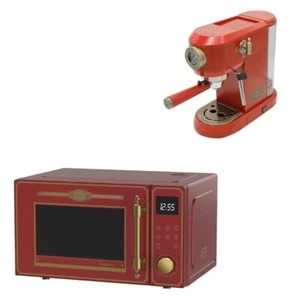 Kaiser M 2530 RotEm Retro Mikrowelle 25 Funktionen + Kaffeemaschine KA 2005RotEm - Bild 1 von 11