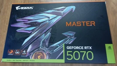 Gigabyte nVidia GeForce RTX 5070 Aorus Master 12G GDDR7 PCIe 5.0 Graphics Card - Image 1 of 4