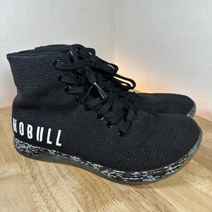 NOBULL High Top Black Trainer Shoes SuperFabric Mens 8 / Womens 9.5 - Picture 1 of 9