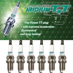 Genuine DENSO Iridium TT Spark Plugs IK16TT / 4701 Set of 6 - Picture 1 of 5