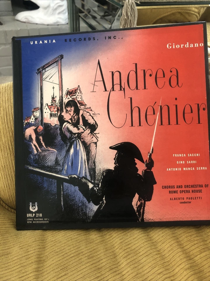 Andrea Chenier 3 Record Box Set By Urania Records   Italy Rare - Image 1 of 4