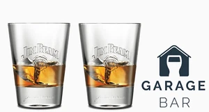 Juego de 2 vasos de whisky Jim Beam 29cl totalmente nuevos - Imagen 1 de 2