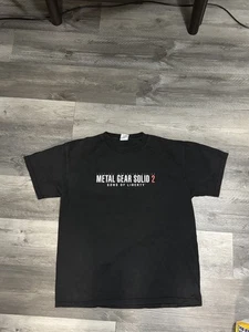 Vintage Metal Gear Solid 2 Sons Of Liberty T-Shirt Size Large Video Game Promo - Picture 1 of 6