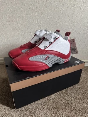 Talla 10.5 - Reebok Answer 4 OG 2021 Blanco Rojo Foto 1 de 4