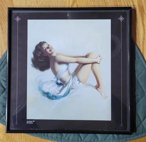 Rolf Armstrong Pin-up Kalender Girls Sure Enough 1948 gerahmte Kunst - Bild 1 von 3
