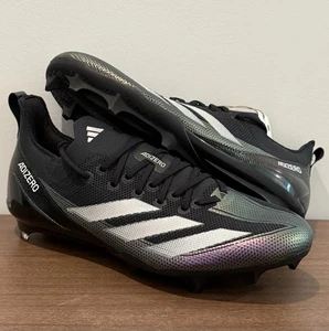 Adidas Adizero Electric+ Black White Football Cleats IE3285 Men’s Size 12 NEW - Picture 1 of 11