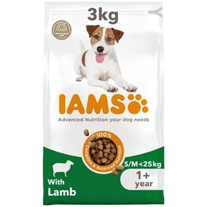 IAMS Complete Dry Dog Food for Adult 1+ Small and Medium Breeds with Lamb 3 kg - Picture 1 of 5