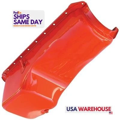 Trans-Dapt 9921, One BBC Orange Oil Pan Steel High Performance & Racing Parts - Image 1 of 4