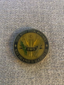 2MO Cruise Missile Air Force Challenge Coin Maintenance ALCM CALCM Vintage - Picture 1 of 3