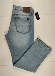Pantalones de mezclilla rectos relajados BUFFALO David Bitton-NUEVOS CON ETIQUETAS-Talla W34xL32 para hombre - Imagen 1 de 13