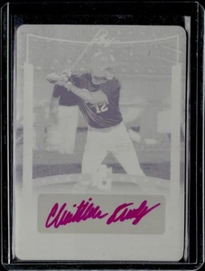 2014 Leaf Perfect Game Christian Demby Autographs Printing Plates Yellow 1/1 - Picture 1 of 2