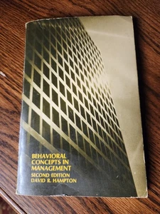 c1972 Behavioral concepts in management 2nd Edition David R. Hampton - Bild 1 von 5