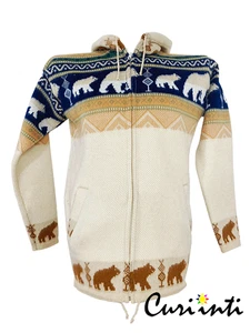 WHOLESALE LOT OF 5 ALPACA BEAR DESIGN JACKETS WITH HOOD - SIZE: XXL 11,5V - Picture 1 of 23