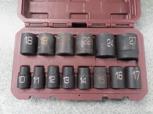 Matco Tools SCPM146VA 14PC 1/2" Drive Metric 6Point Impact Socket Set - Picture 1 of 4