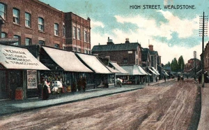 Postal High Street Wealdstone Inglaterra Londres Vintage 1907 - Imagen 1 de 2