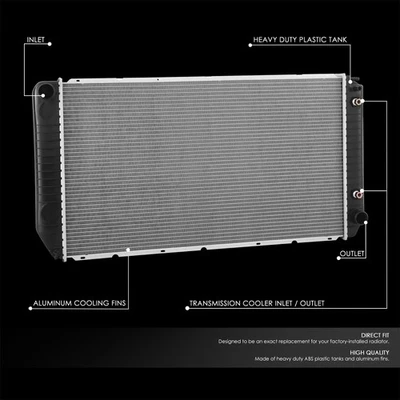 SuperWind for 1994-2002 Chevy C1500 Tahoe GMC K2500 Yukon 6.5L Radiator 1523 Foto 1 de 4
