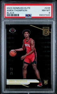 2023-24 Panini Donruss Elite Amen Thompson #246 RC Rookie Black /25 - Bild 1 von 5