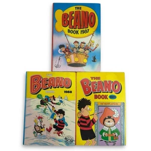 3x The Beano Book 1987 1988 1989 - Annual Comic Graphic Novels - Good Condition - Picture 1 of 6