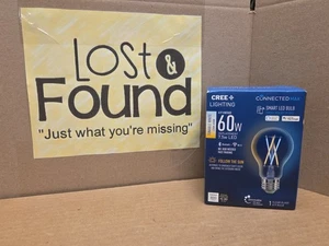 CREE 60-Watt Clear A19 Shape Smart LED Light Bulb w/Standard Medium Base - Picture 1 of 8