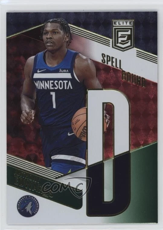2022-23 Donruss Elite Spellbound Asia Red & Green Anthony Edwards #32 - Image 1 of 2