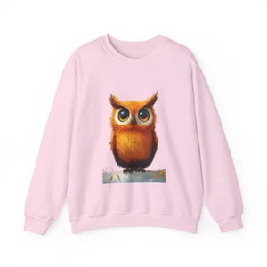 Acogedora Sudadera Cuello Redondo Búho, Linda Sudadera Regalo, Moda Otoño, Animal  - Imagen 1 de 27