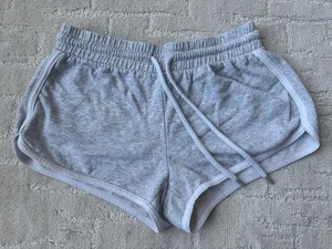 Garage Sweat Shorts Mini Cheeky Booty Shorts XS Light Heather Gray - Picture 1 of 5
