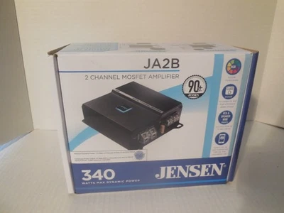 Nuevo amplificador compacto de 2 canales Jensen JA2B serie JA 340 vatios DSP SQ pequeño Foto 1 de 3