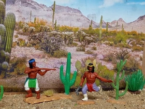 Timpo Figuren, Karl May, Apachen, Winnetou Häuptling ,54 mm, Unikat , Umbau  - Bild 1 von 4