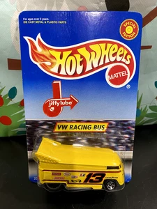 Hot Wheels 1999 Jiffy Lube VW Racing Bus Promo Drag Bus Yellow Volkswagen Kombi - Picture 1 of 5