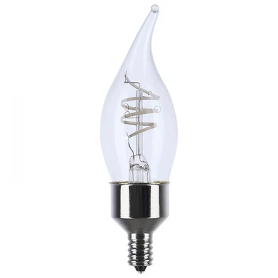 4 Watt LED - Reminiscent - Flex Gray Coil Filament - CA11 - Candelabra Base - 27 - Image 1 of 4